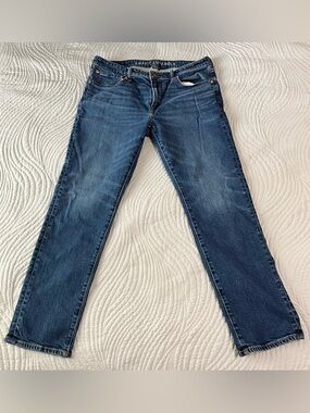 American Eagle Dark Rinse Slim Fit Jeans Men’s Size 34x30 Good Condition *READ*